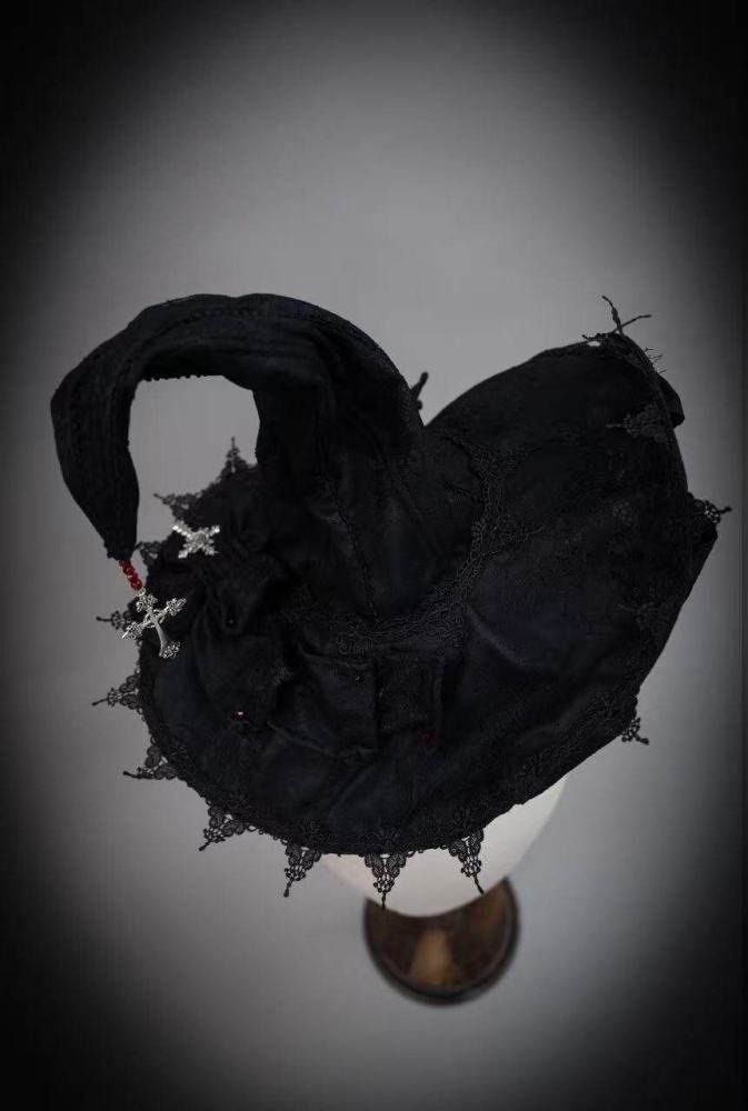 Hyq Rose Church Gothic Lolita Top Skirt and Witch Hat