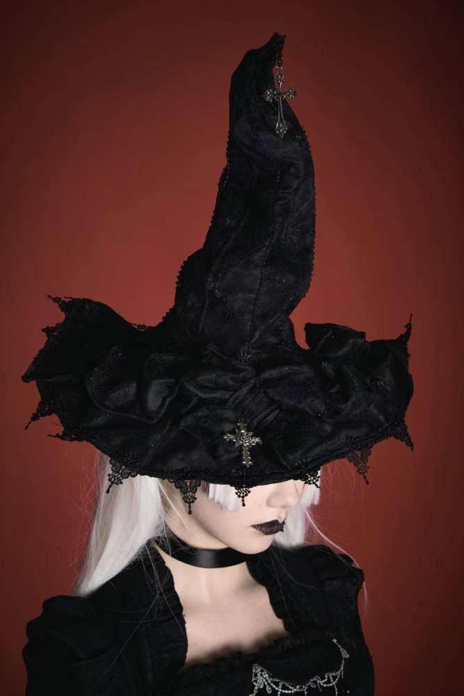 Hyq Rose Church Gothic Lolita Top Skirt and Witch Hat