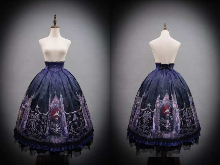 Hyq Rose Church Gothic Lolita Top Skirt and Witch Hat