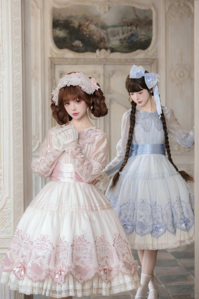 Sheeta Reverie Endless Glass Lolita Headdress Belt and Faux Collar