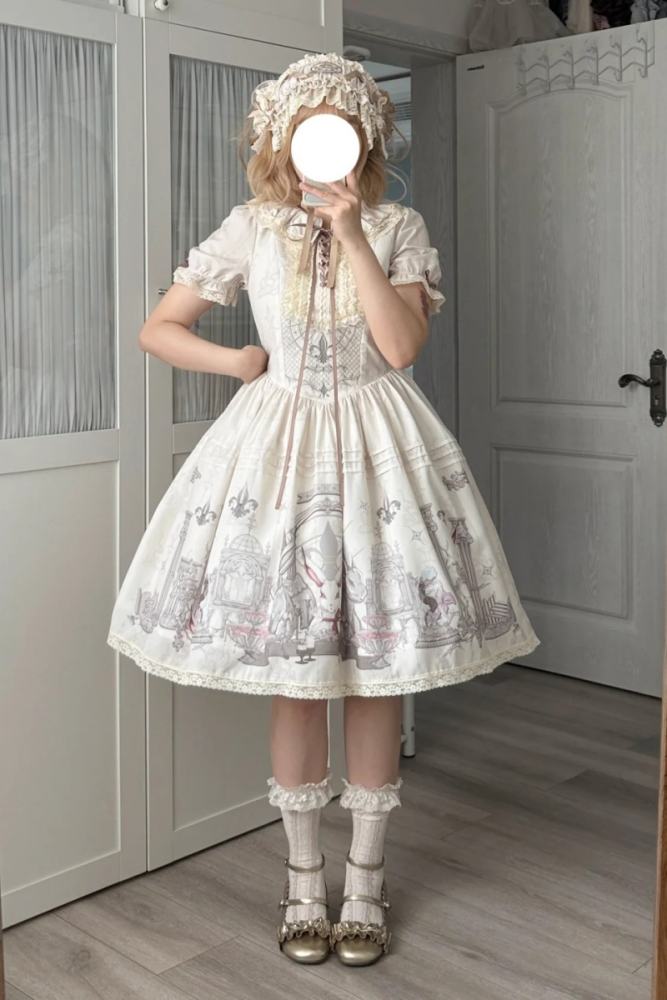Ruin Berry ～Rabbit Palace～ Prints Lolita Short and Long OP