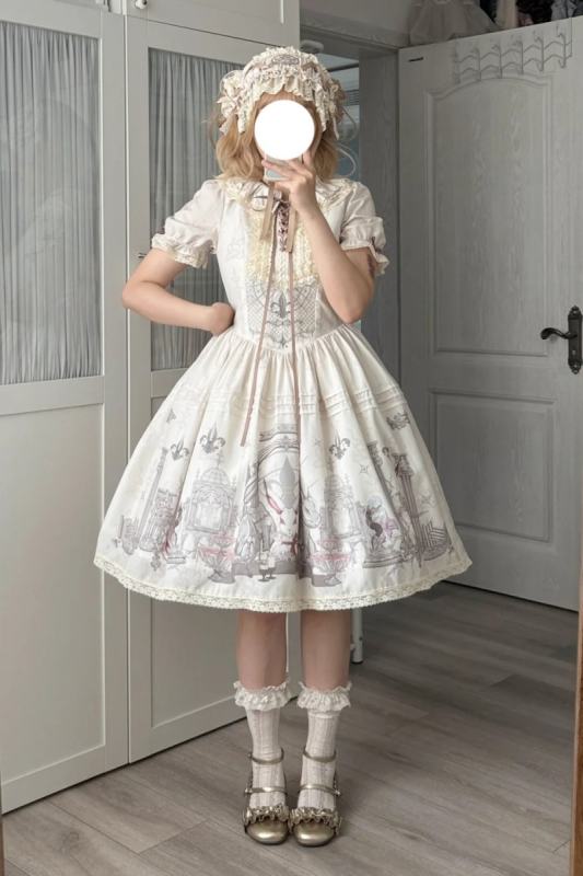 Ruin Berry ～Rabbit Palace～ Prints Lolita Short and Long OP