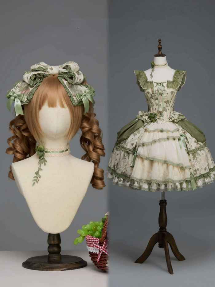 Airfreeing Fairy Merlot Girl Manor Lolita OP Top and Skirt