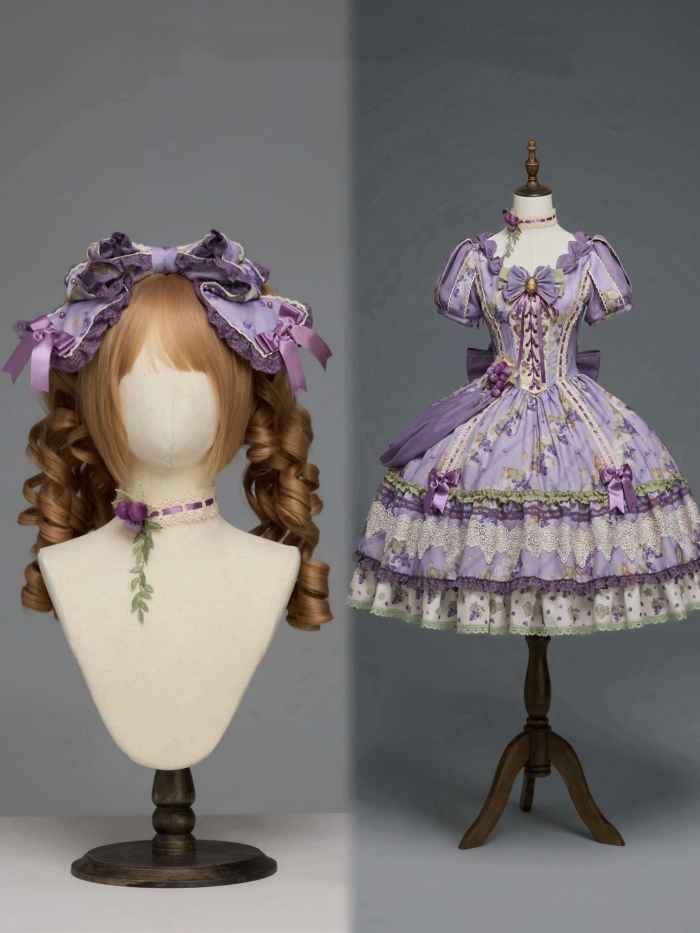 Airfreeing Fairy Merlot Girl Manor Lolita OP Top and Skirt