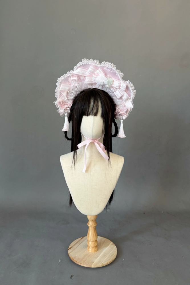 Chill Lotus Song Hanfu Qi Lolita JSK and Headdress