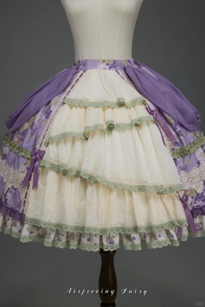 Airfreeing Fairy Merlot Girl Manor Lolita OP Top and Skirt