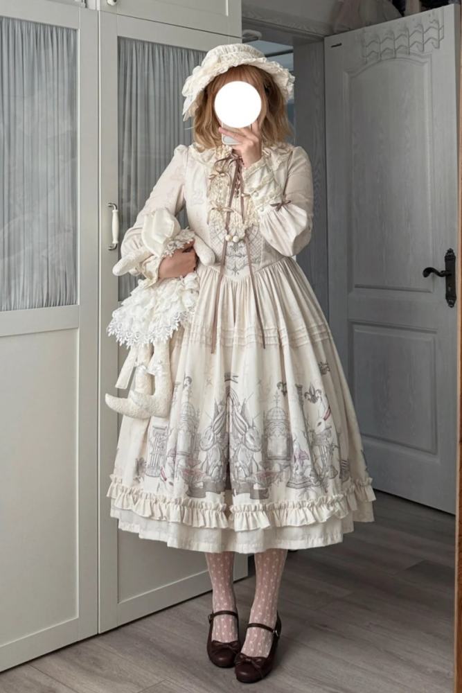 Ruin Berry ～Rabbit Palace～ Prints Lolita Short and Long OP