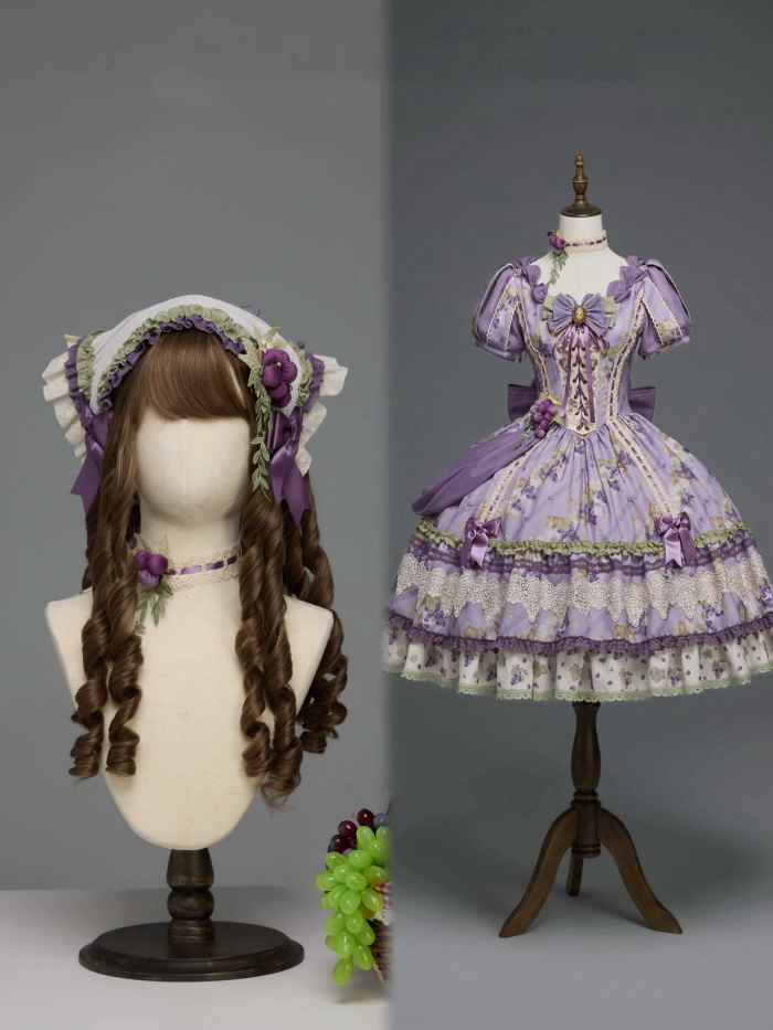 Airfreeing Fairy Merlot Girl Manor Lolita OP Top and Skirt