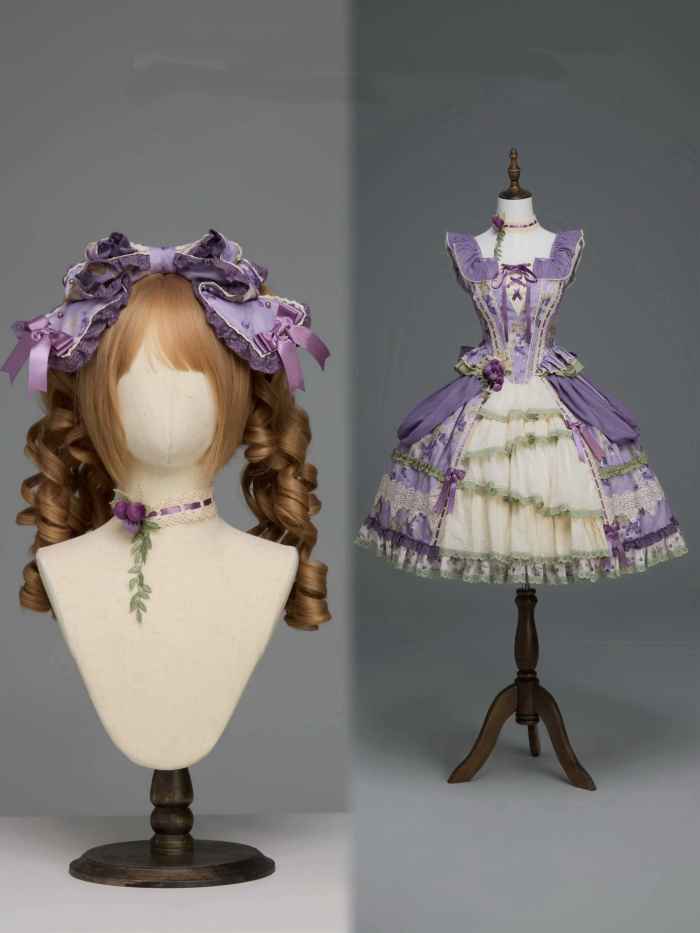 Airfreeing Fairy Merlot Girl Manor Lolita OP Top and Skirt
