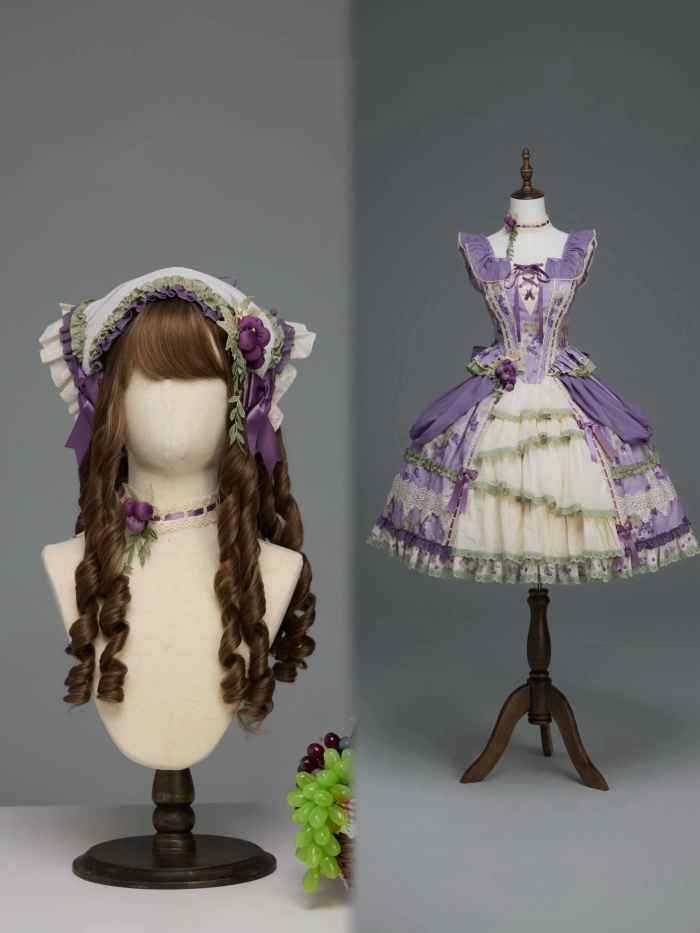Airfreeing Fairy Merlot Girl Manor Lolita OP Top and Skirt