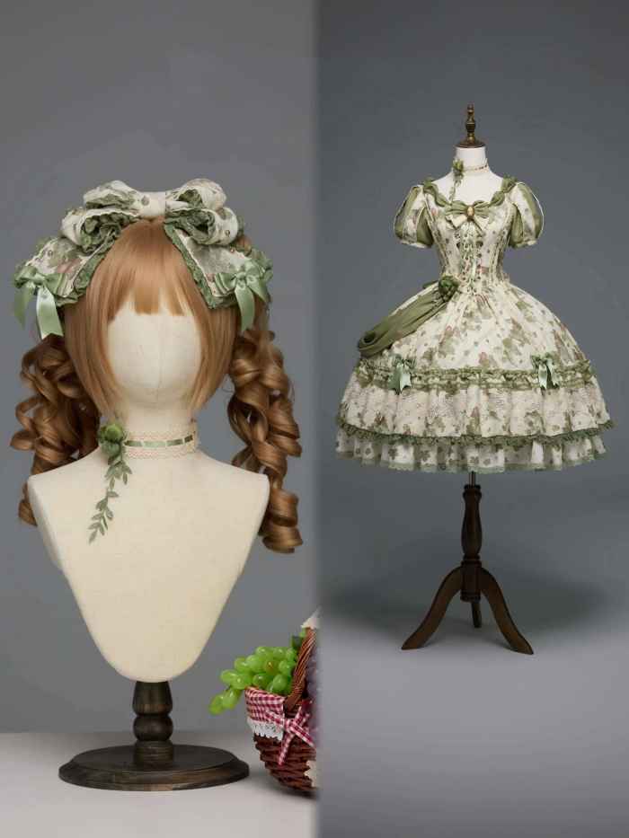 Airfreeing Fairy Merlot Girl Manor Lolita OP Top and Skirt