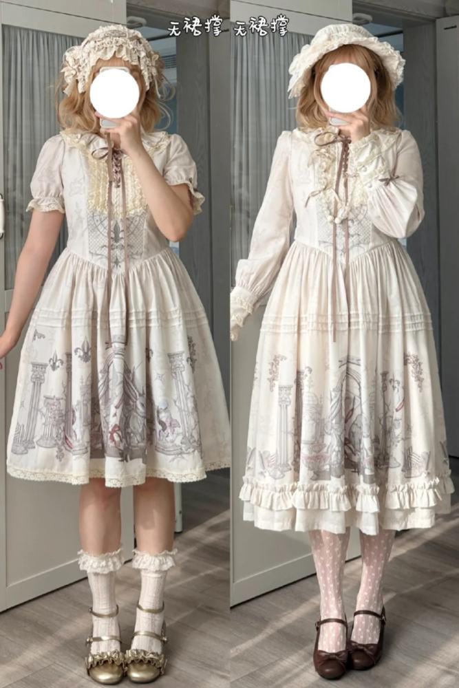 Ruin Berry ～Rabbit Palace～ Prints Lolita Short and Long OP