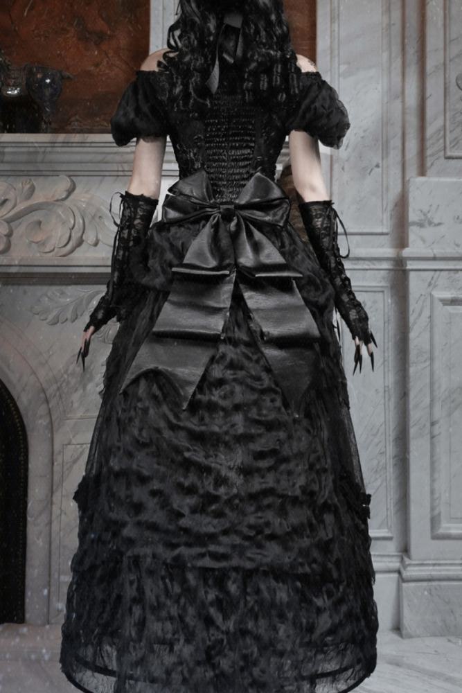 Blood Supply Box of Cupid Gothic Bustle Skirt Top Petticoat and Train