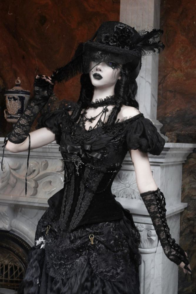 Blood Supply Box of Cupid Gothic Corset Girdle and Hat