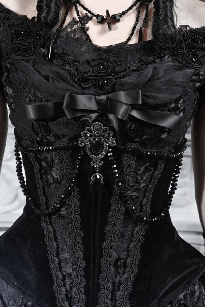 Blood Supply Box of Cupid Gothic Corset Girdle and Hat