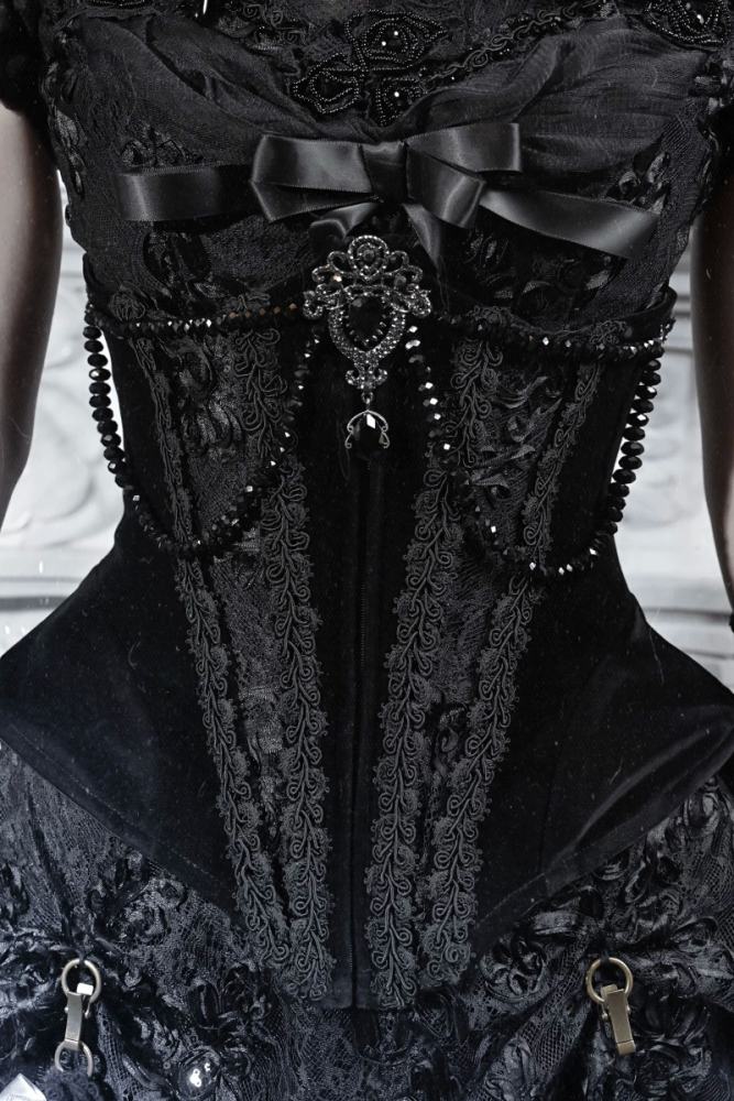 Blood Supply Box of Cupid Gothic Corset Girdle and Hat