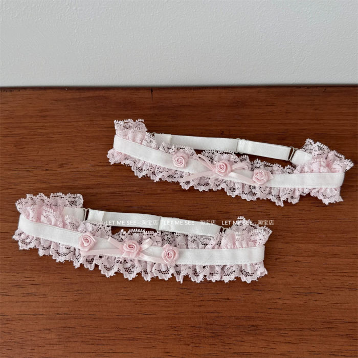 Roji Rose Lace Elastic Garters