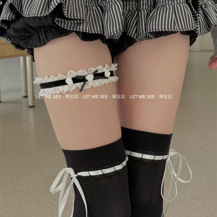 Roji Rose Lace Elastic Garters