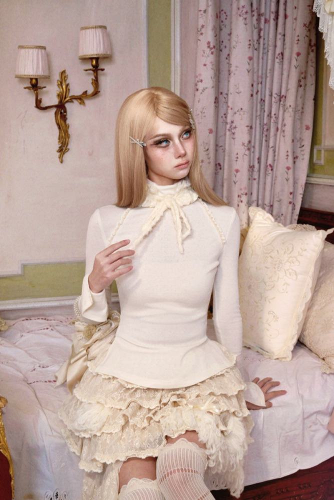 Blood Supply Slavic Beauty Retro Girly Top Skirt and Corset