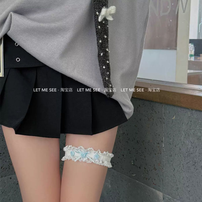 Roji Rose Lace Elastic Garters