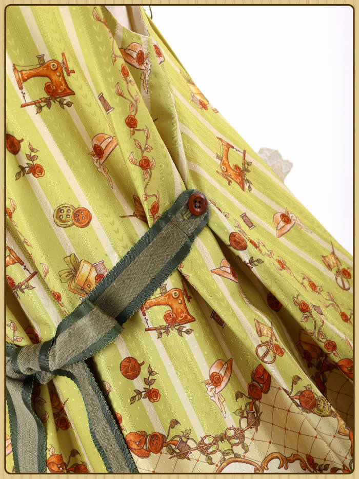 Alice Girl Bears Tailor Shop Prints Lolita JSK and OP