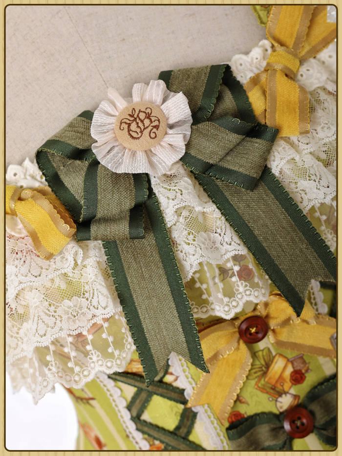 Alice Girl Bears Tailor Shop Prints Lolita JSK and OP