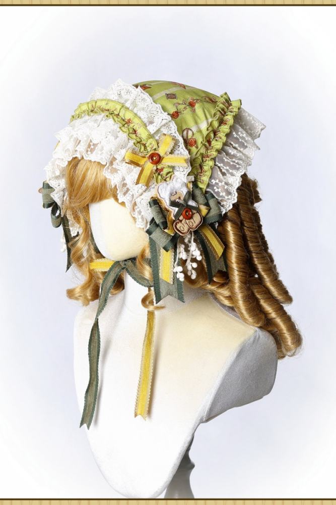 Alice Girl Bears Tailor Shop Lolita Headdress Bag and Sleeves