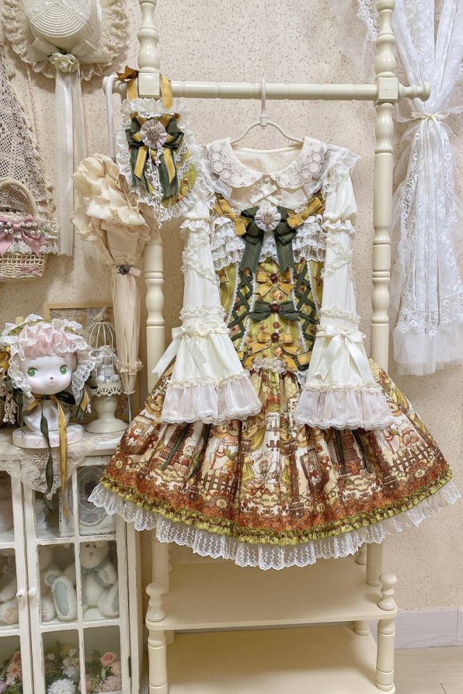 Alice Girl Bears Tailor Shop Lolita Blouse and Cape