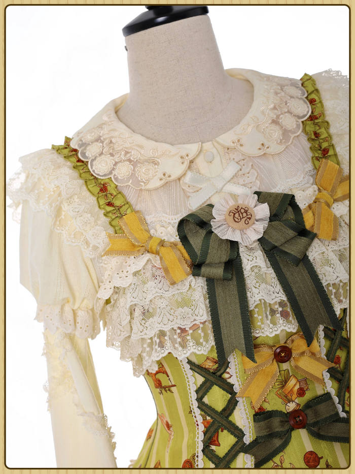 Alice Girl Bears Tailor Shop Prints Lolita JSK and OP