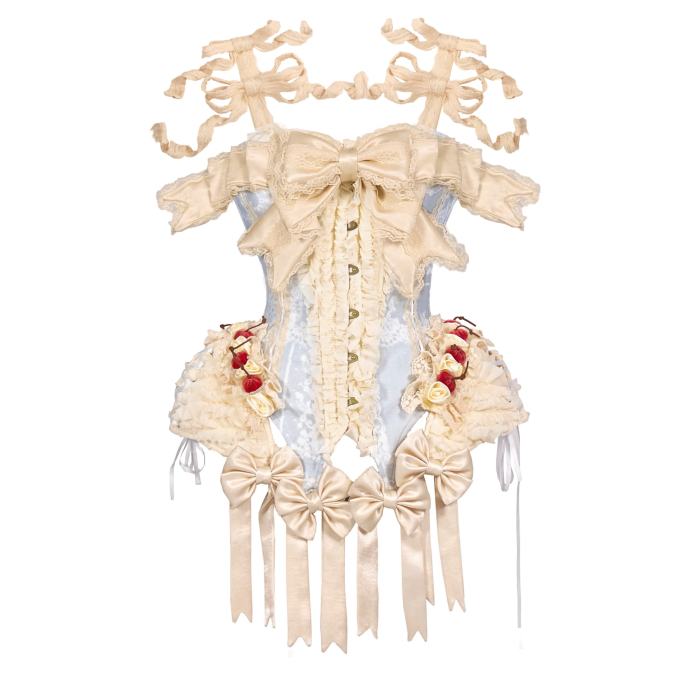 Blood Supply Mousse Date Retro Rococo Corset and Skirt