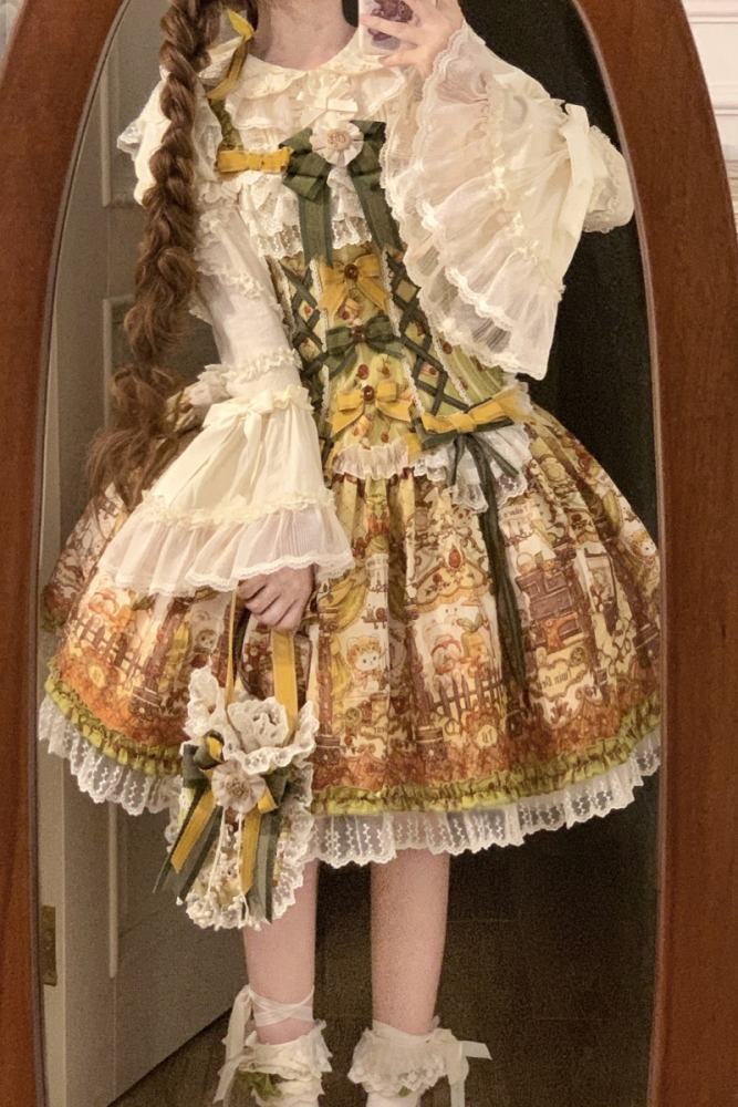 Alice Girl Bears Tailor Shop Lolita Blouse and Cape