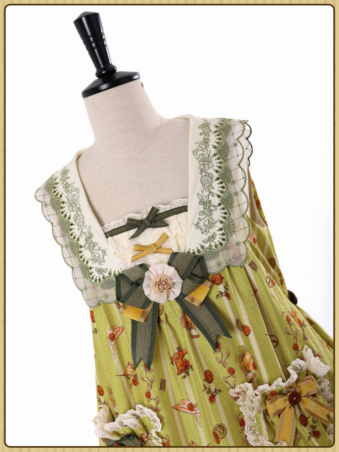 Alice Girl Bears Tailor Shop Prints Lolita JSK and OP