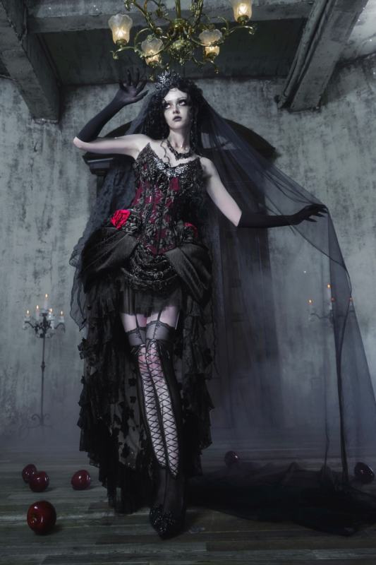 Blood Supply Emerald Night Halloween Gothic Corset Skirt and Bolero