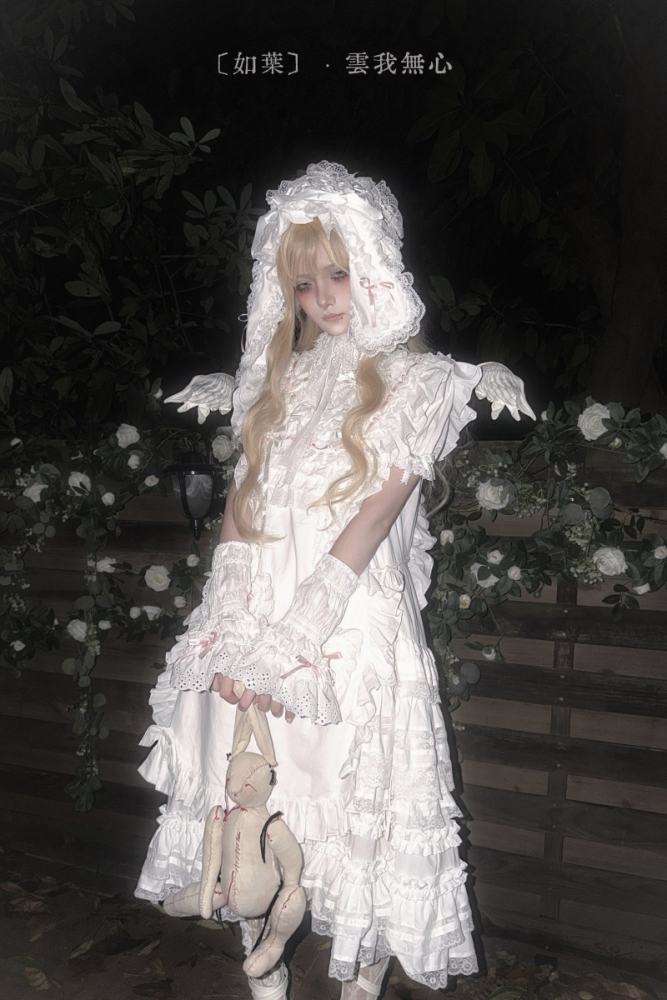 Bodhi Old School Lolita Cotton OP Apron and Bloomers