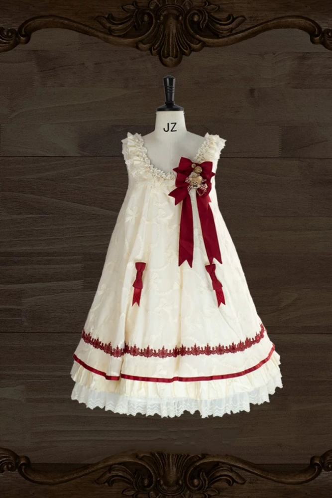 Starry Cream Lane Antique Bear Choco Doll Lolita OP JSK and Top