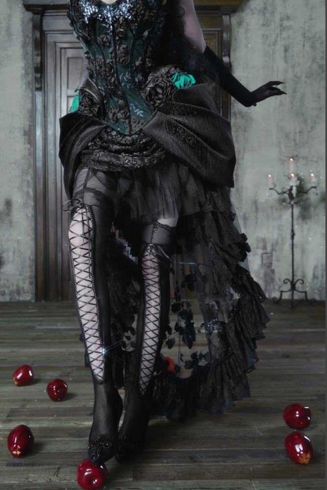 Blood Supply Emerald Night Halloween Gothic Corset Skirt and Bolero