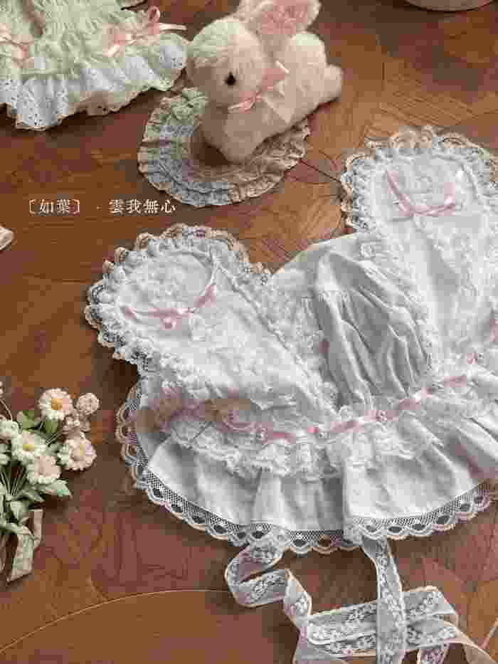 Bodhi Old School Lolita Cotton OP Apron and Bloomers