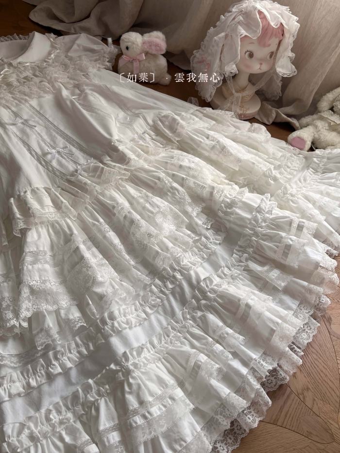 Bodhi Old School Lolita Cotton OP Apron and Bloomers