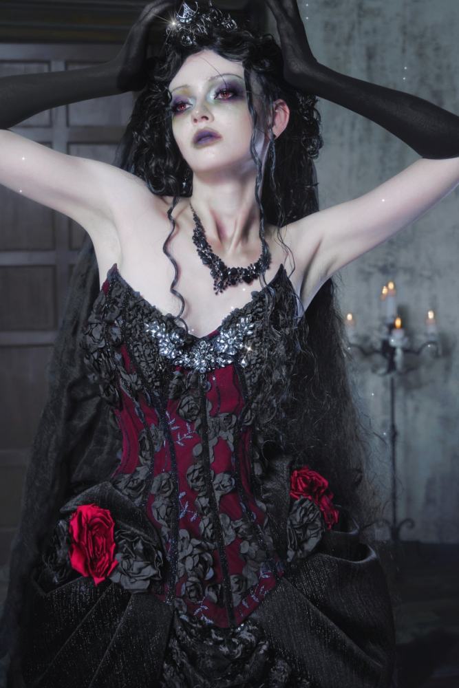 Blood Supply Emerald Night Halloween Gothic Corset Skirt and Bolero