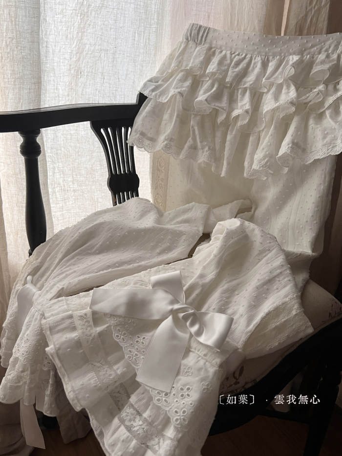 Bodhi Old School Lolita Cotton OP Apron and Bloomers
