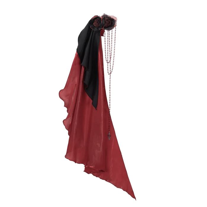 Unchartde Stars Crimson Oath Gothic Ouji Lolita Blouse Trousers Girdle and Cape