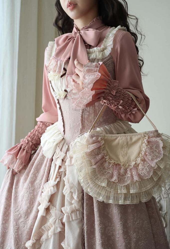 V-castle Elegant Long Sleeve Leg of Mutton Lolita Blouse