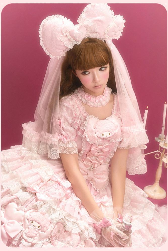 Summer Fairy Sanrio Collaborated My Sweet Piano Lolita Hairband and Head Veil