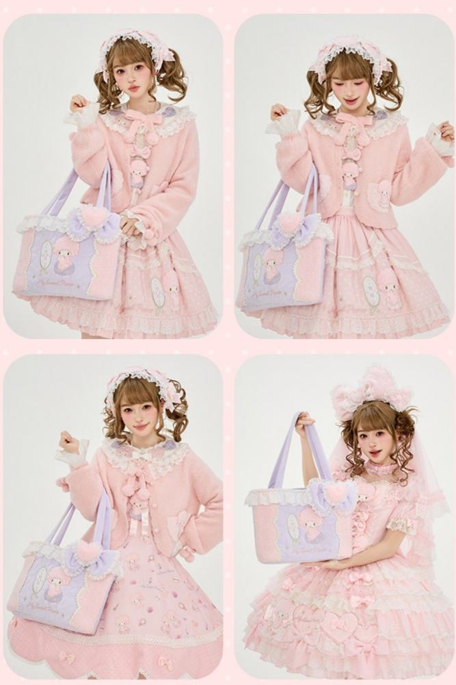 Summer Fairy Sanrio Collaborated My Sweet Piano Lolita JSK SK Blouse and Cardigan