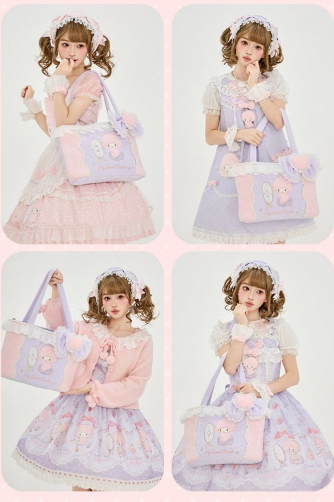 Summer Fairy Sanrio Collaborated My Sweet Piano Lolita JSK SK Blouse and Cardigan
