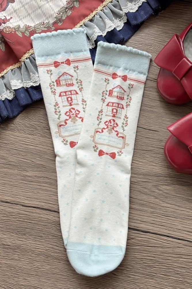 Miss Point Winter Town Lolita Headdress Necklace Bag and Socks