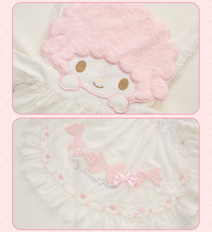 Summer Fairy Sanrio Collaborated My Sweet Piano Lolita OP JSK Blouse and Apron