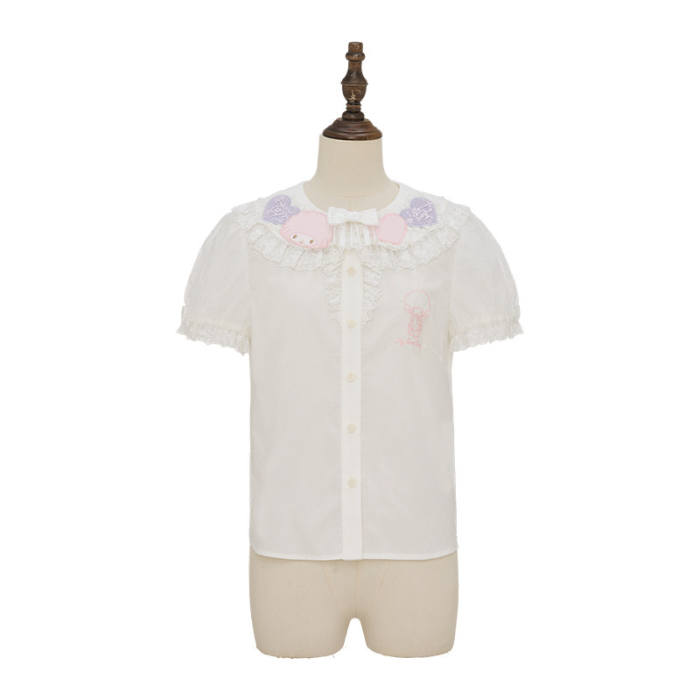 Summer Fairy Sanrio Collaborated My Sweet Piano Lolita OP JSK Blouse and Apron