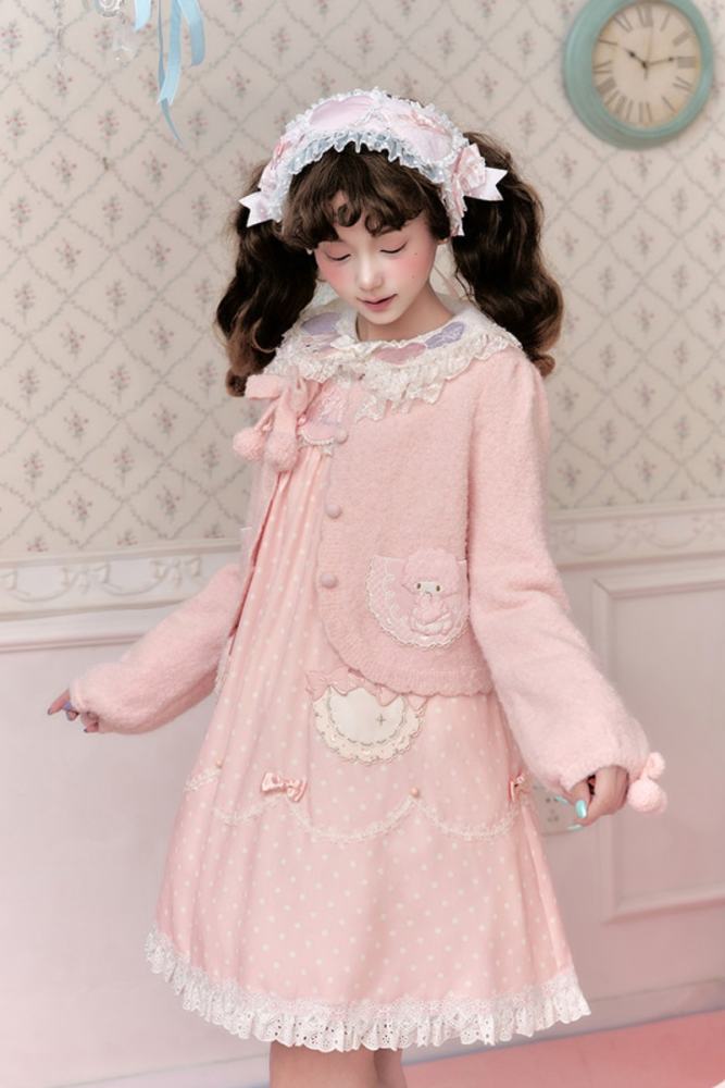 Summer Fairy Sanrio Collaborated My Sweet Piano Lolita JSK SK Blouse and Cardigan