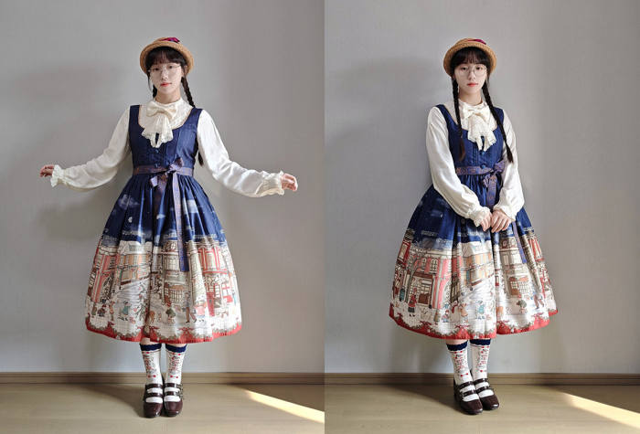 Miss Point Winter Town Plus Size Prints Lolita Jumper Skirt